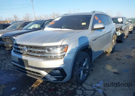 2019 Volkswagen Atlas 3.6L V6 Se W/Technology R-Line из США, поврежденный, VIN 1V2XR2CA6KC619402